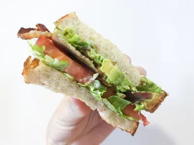 Baguette mit Salami
